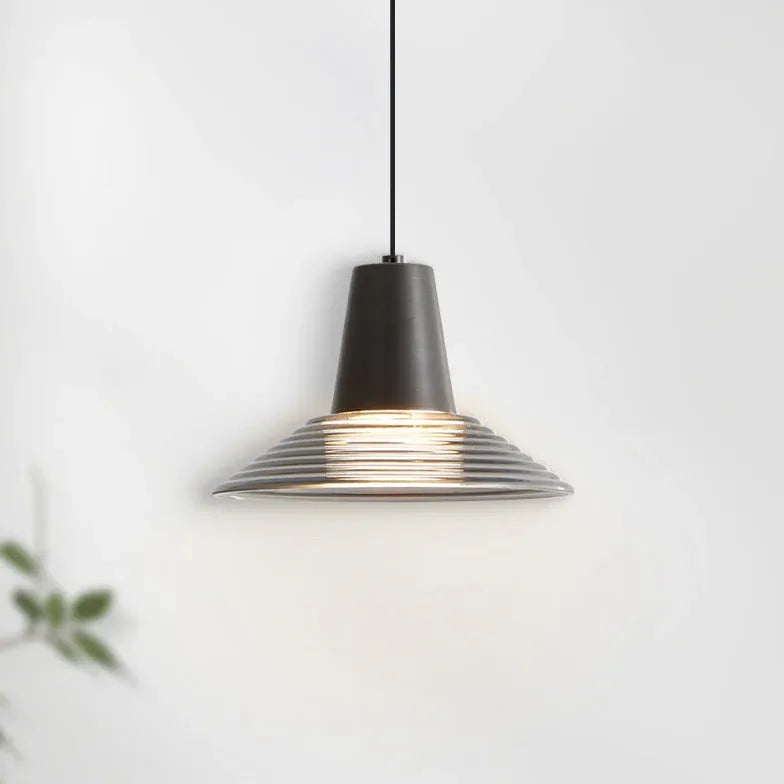 Minimalism Glass Single Pendant Light For Bedroom Hailie Metal Led Ip20