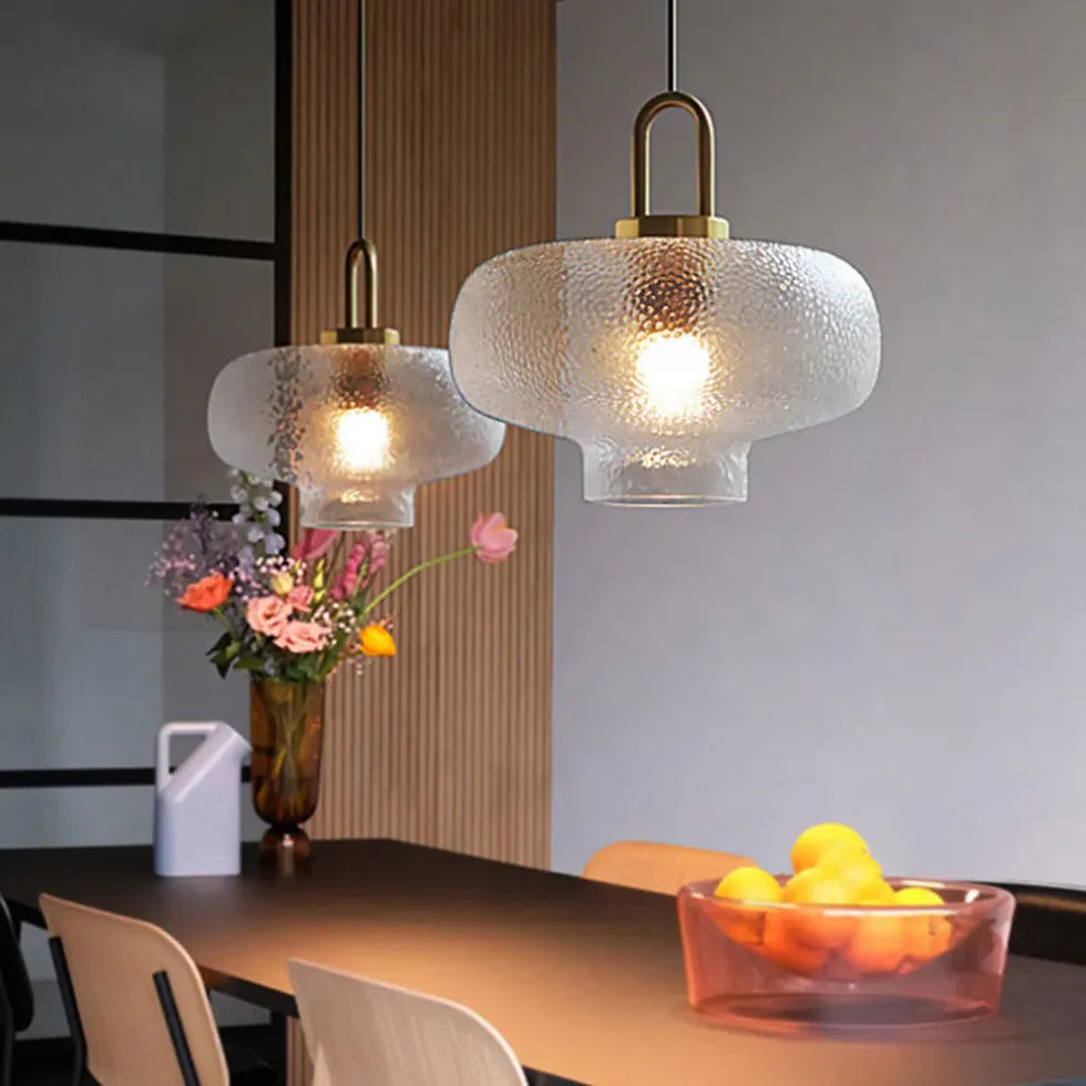 Bedside Pendant Light For Bedroom Hailie Metal & Glass Warm White Ip20 Led