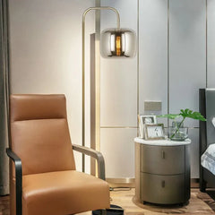 Floor Lamp For Bedroom Hailie Metal & Glass Led Ip20