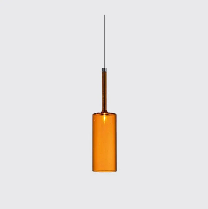 Coloured Glass Pendant Light For Study Room Glass Ip20