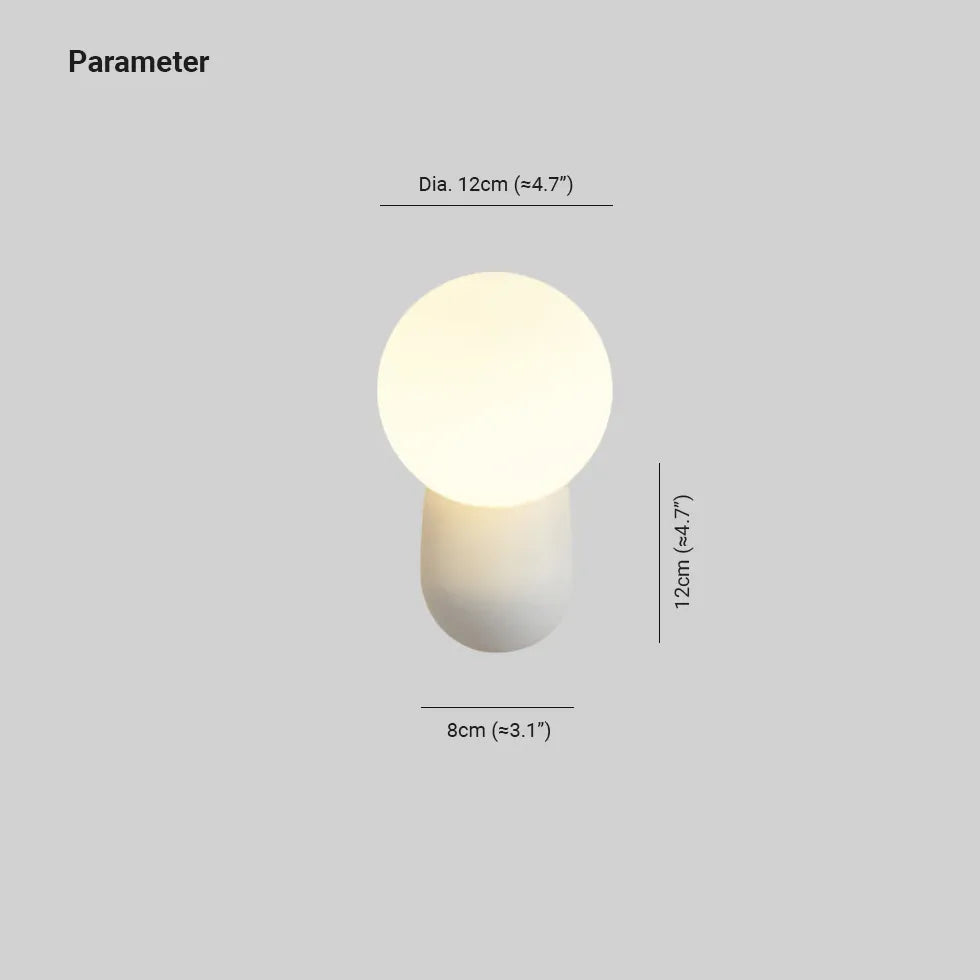 LED Wandleuchte Kugel im nordischen minimalistischen Design