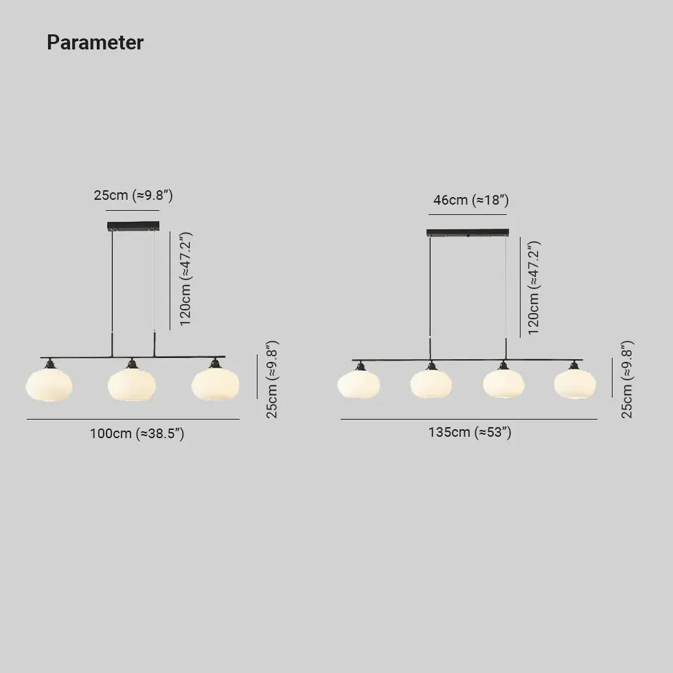 Pendelleuchte Küche LED nordisch schlicht weiß Glas