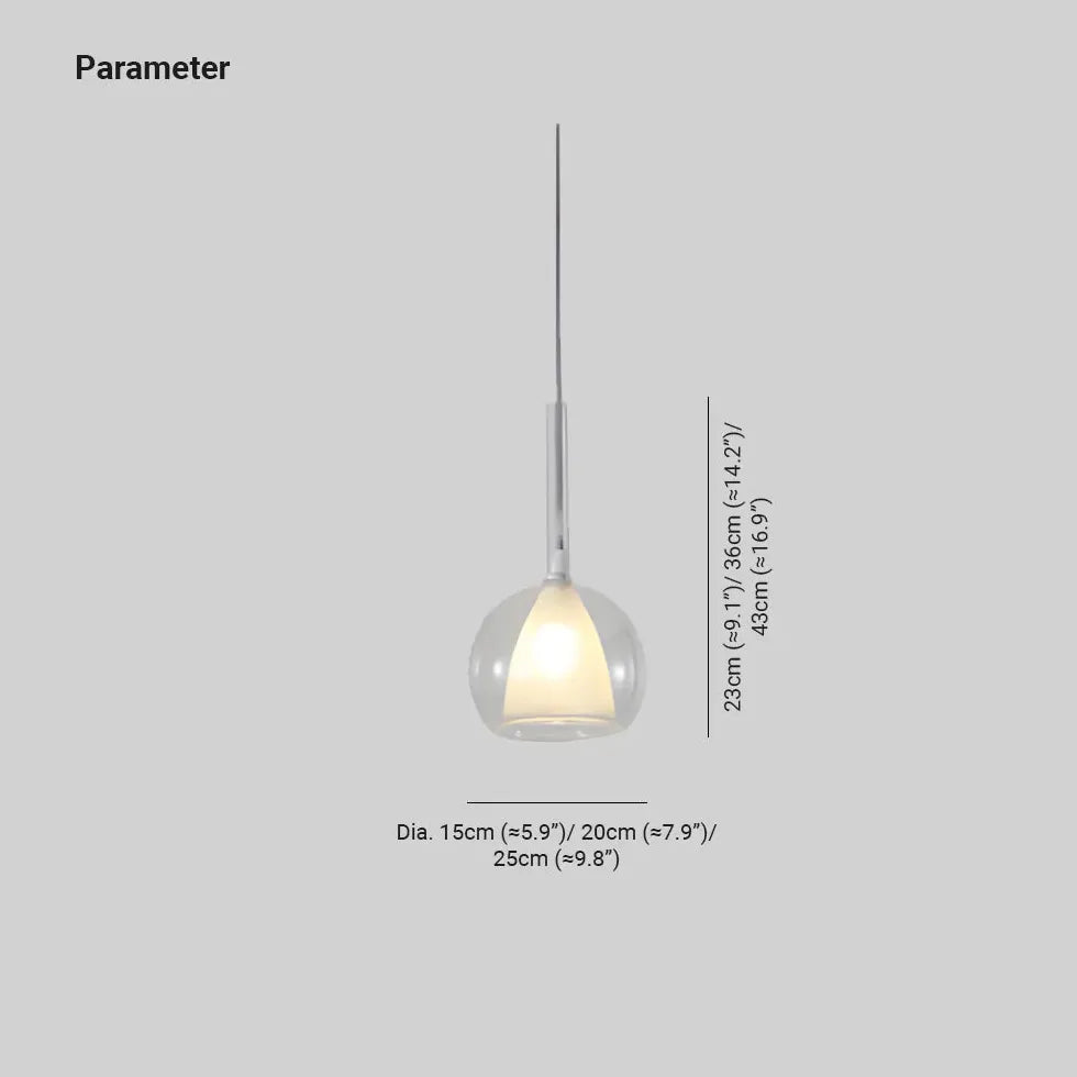 Pendelleuchte Glas Kugel schlicht und elegant gestalten