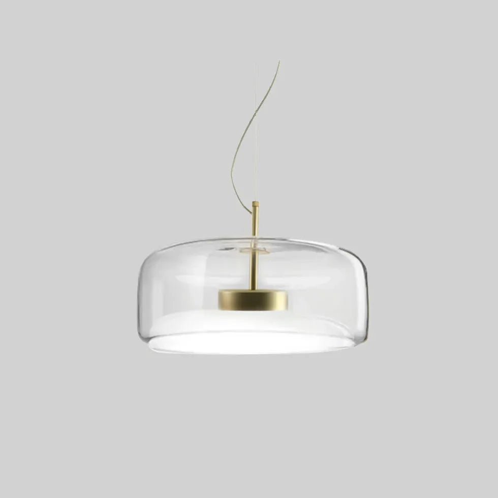 Bedside Pendant Light For Bedroom Hailie Metal & Glass Ip20 Warm White Led