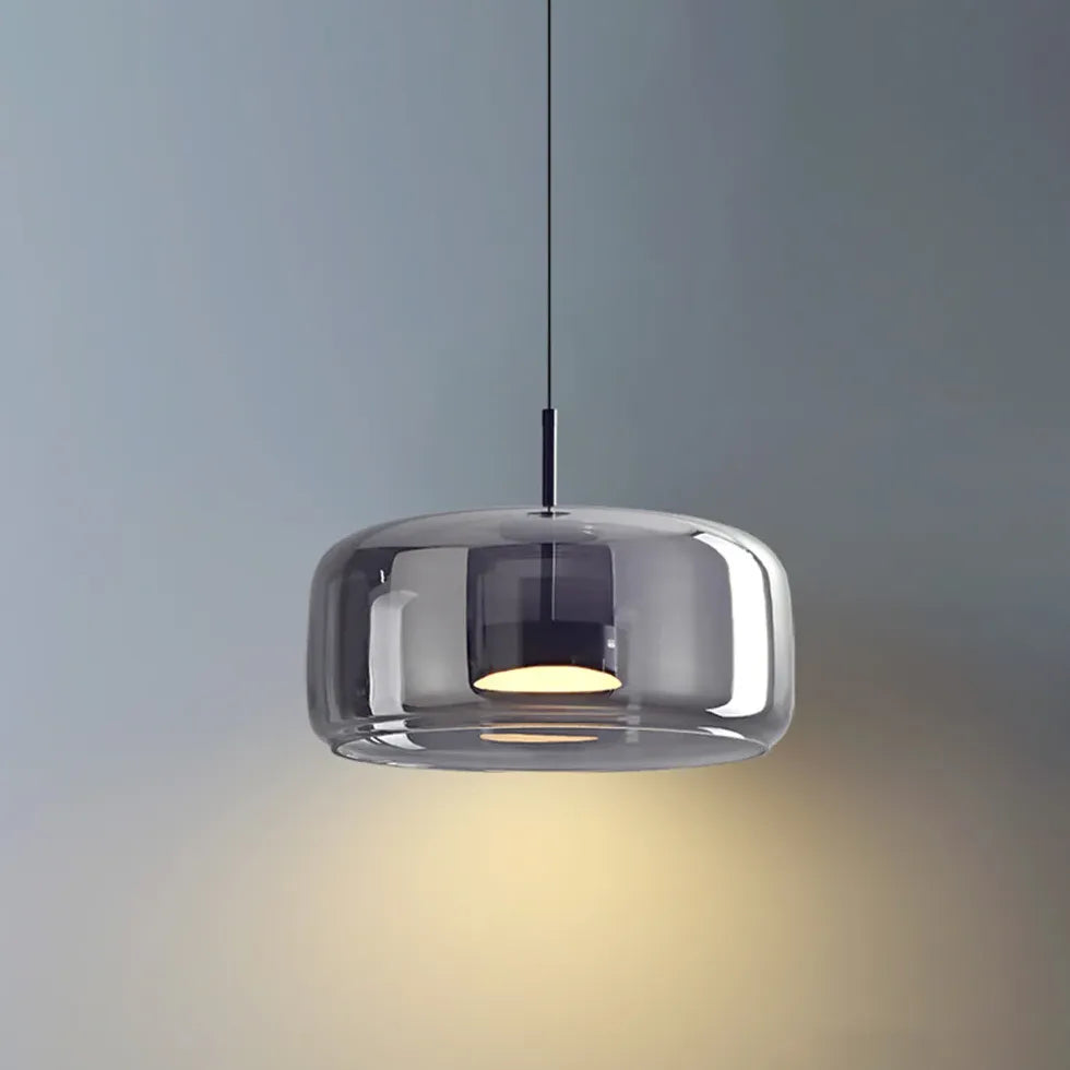 Bedside Pendant Light For Bedroom Hailie Metal & Glass Ip20 Warm White Led