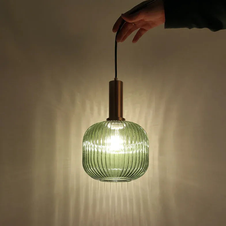 Green Light Single Pendant For Bedroom Hailie Metal Led Ip20