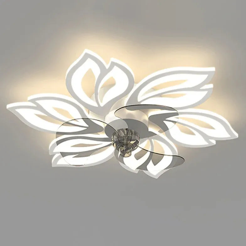 Ceiling Fan With Light For Bedroom Hana Metal Led