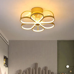 Ceiling Fan With Light For Bedroom Hana Metal & Acrylic Dimmable Ip20 Led