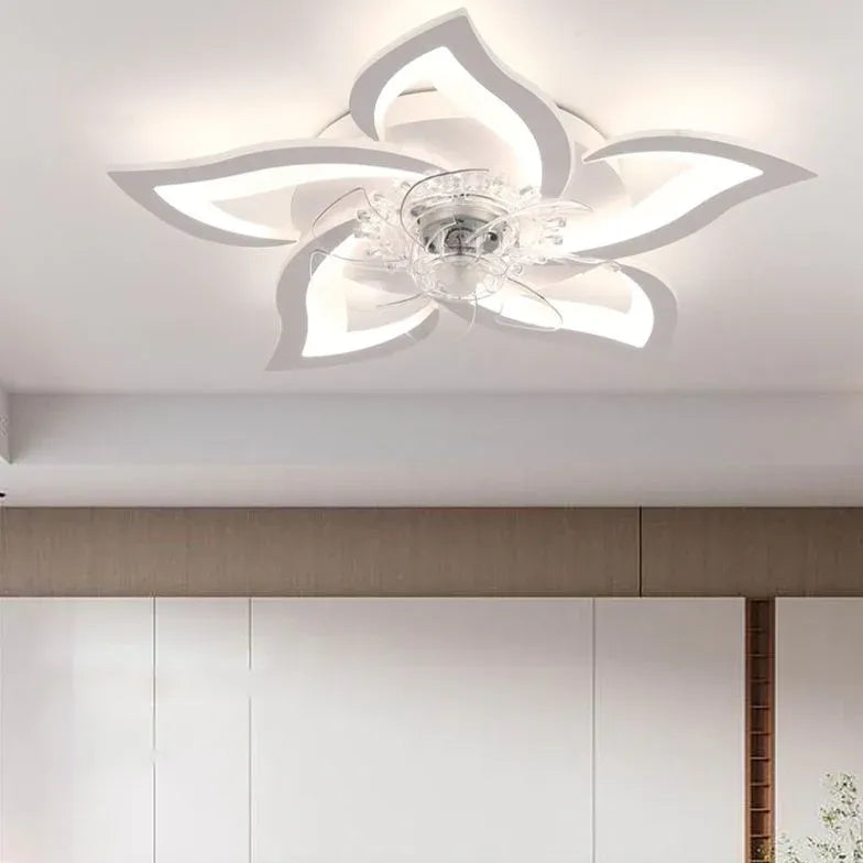 Ceiling Fan With Light For Kitchen Hana Metal Led