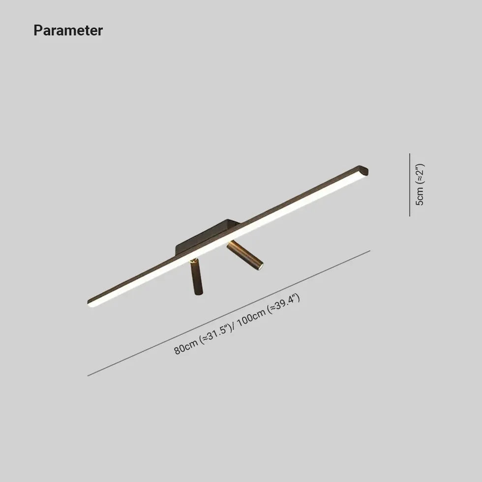 Deckenstrahler für Wohnzimmer in modernem langen Design