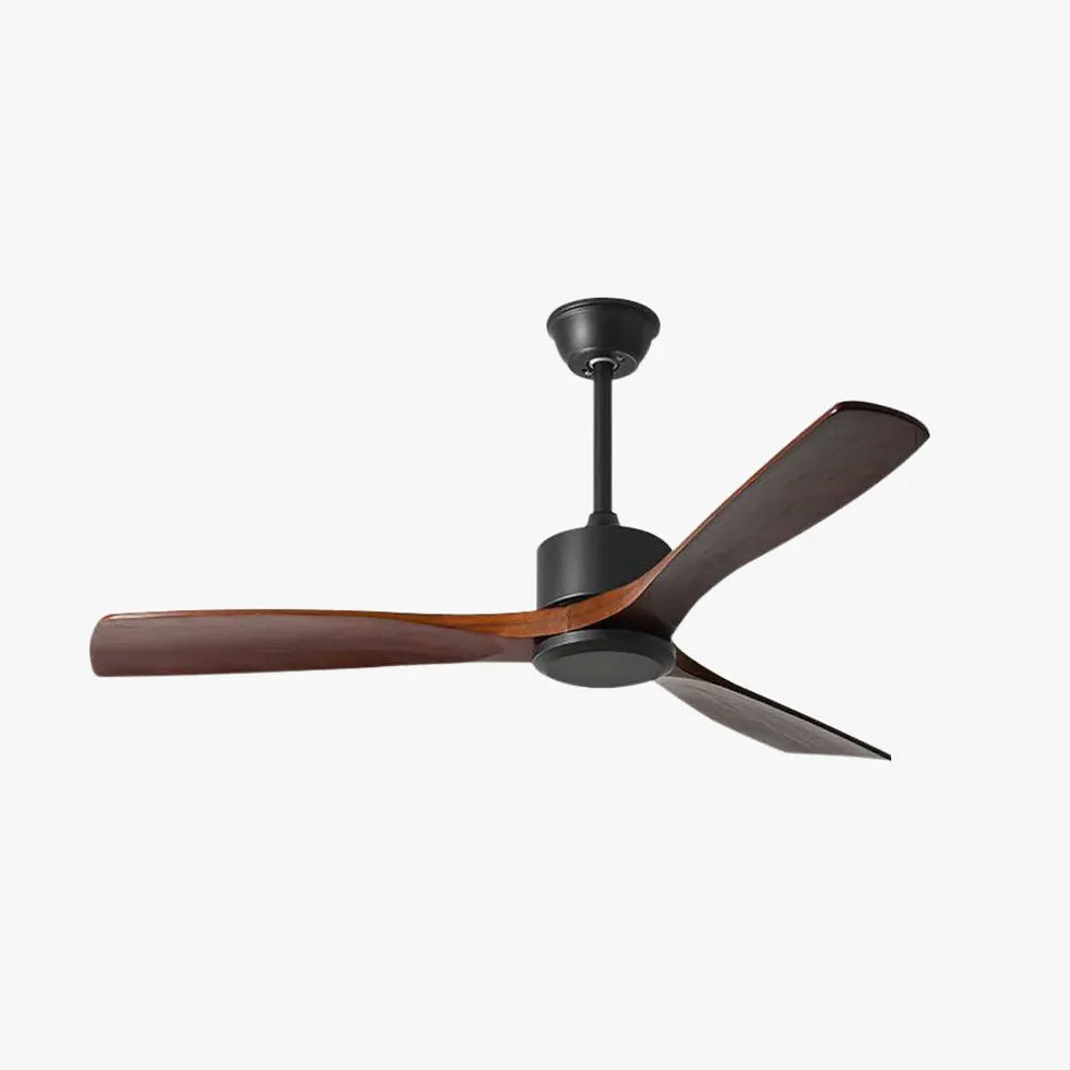 Black Ceiling Fan With Light For Bedroom Haydn Metal Ip20