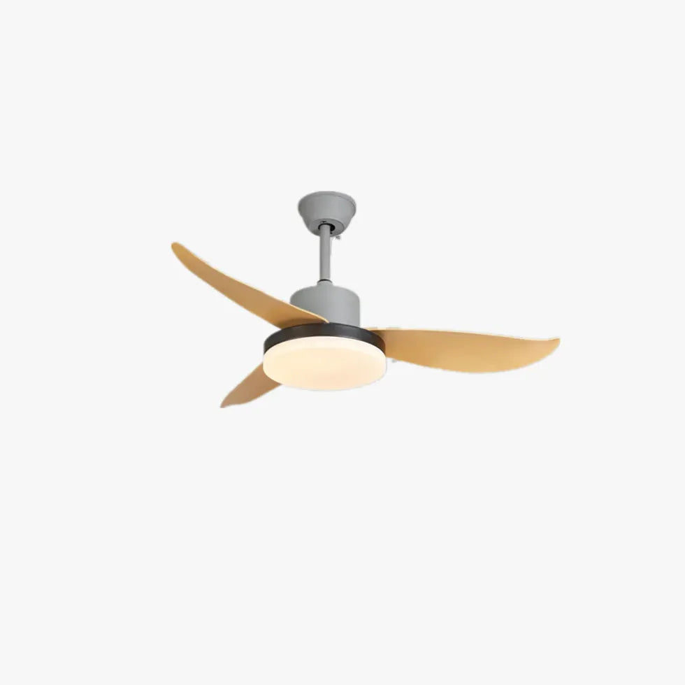 Ceiling Fan With Light For Study Room Haydn Metal Ip20 Led