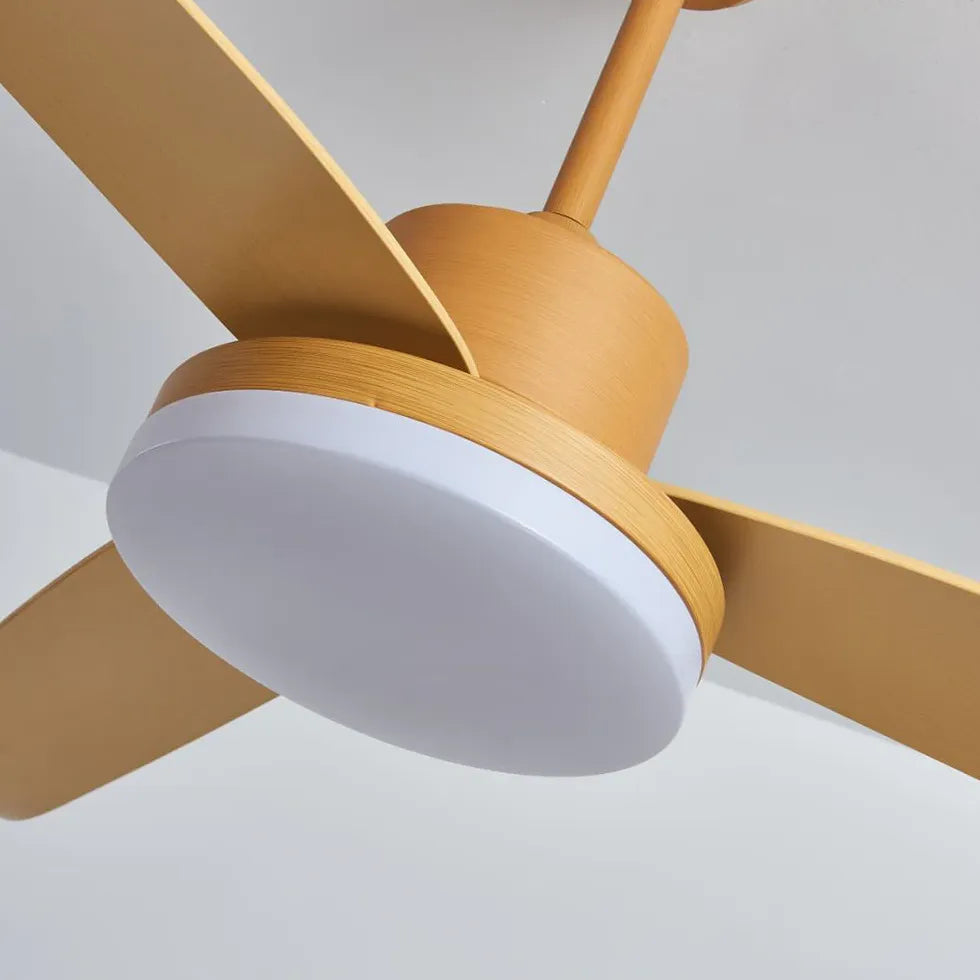 Ceiling Fan With Light For Study Room Haydn Metal Ip20 Led