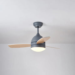 Ceiling Fan With Light For Study Room Haydn Metal Led Dimmable