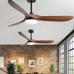 Black Ceiling Fan With Light For Study Room Haydn Metal Ip20