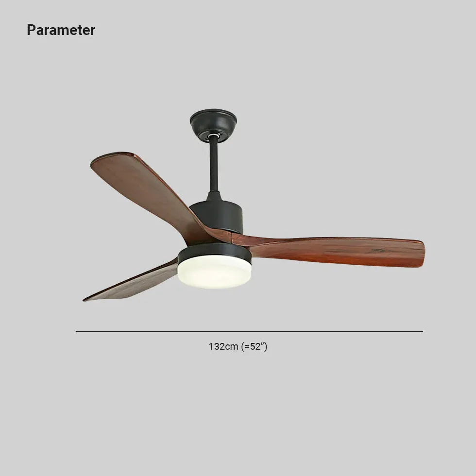 Black Ceiling Fan With Light For Study Room Haydn Metal Ip20