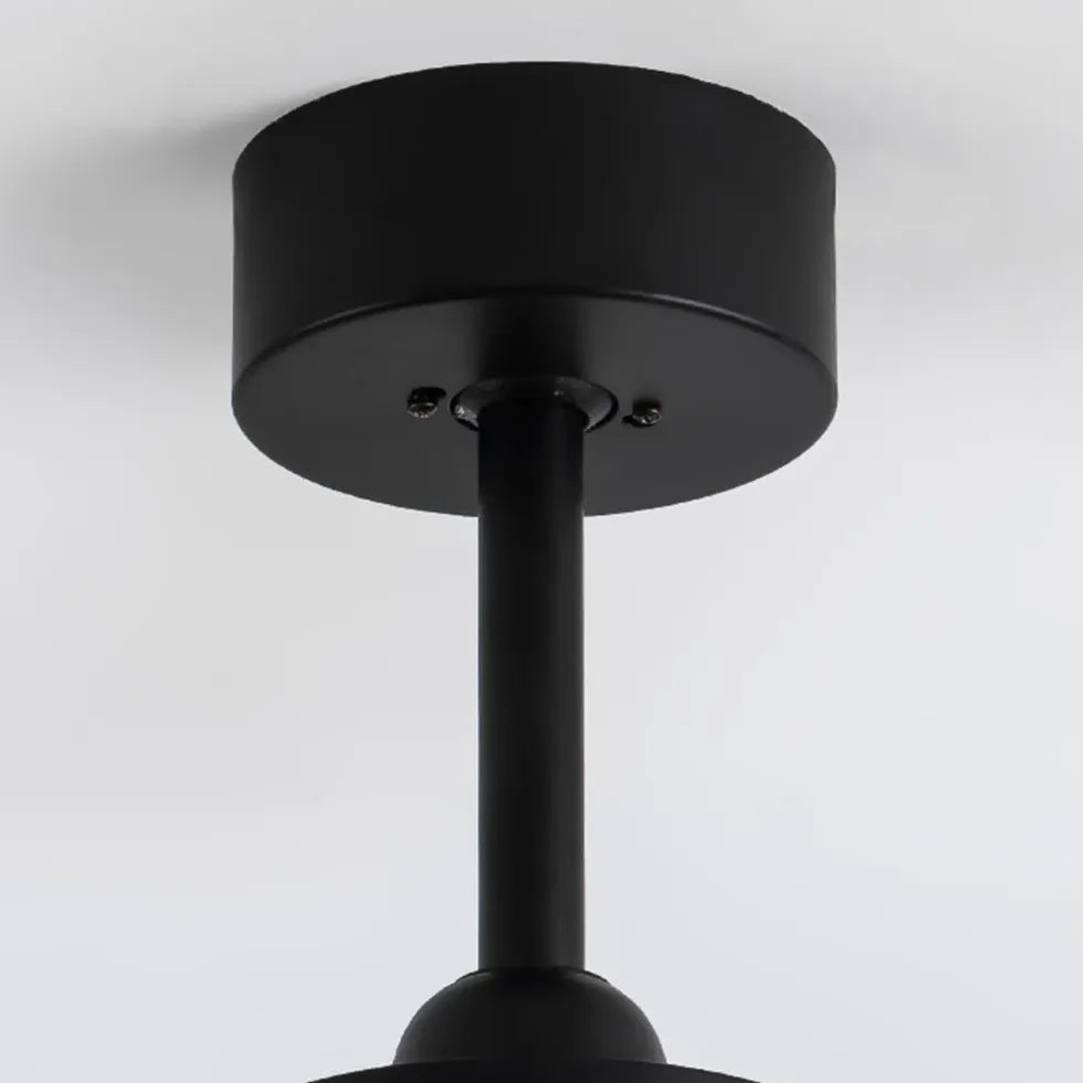 Black Ceiling Fan With Light For Study Room Haydn Metal & Abs