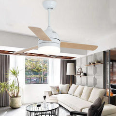 Black Ceiling Fan With Light For Study Room Haydn Metal Dimmable Ip20