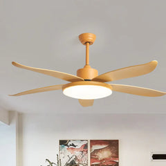 Ceiling Fan With Light For Study Room Haydn Metal & Acrylic Dimmable