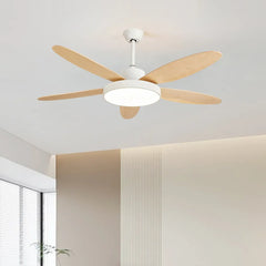 Black Ceiling Fan With Light For Study Room Haydn Metal Ip20 Dimmable