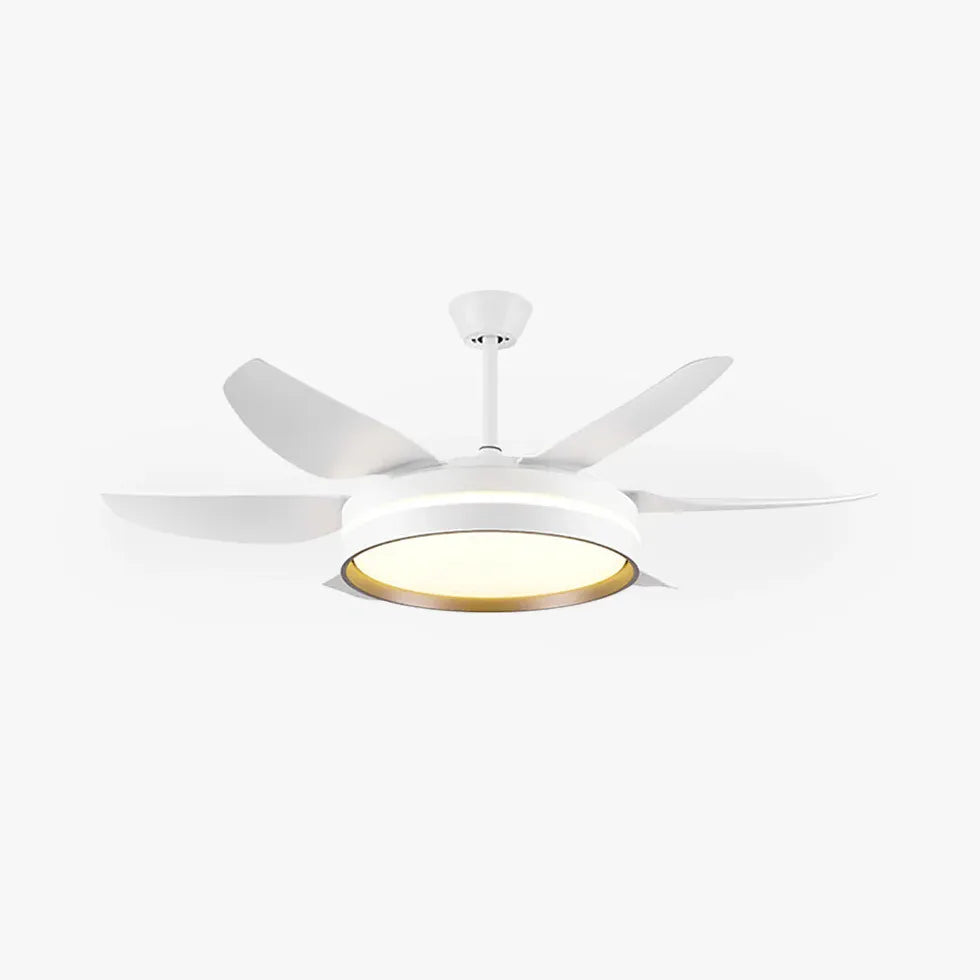 Ceiling Fan With Light For Study Room Haydn Metal Led