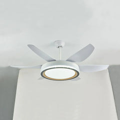 Ceiling Fan With Light For Study Room Haydn Metal Led Ip20