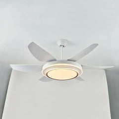 Ceiling Fan With Light For Study Room Haydn Metal Ip20 Dimmable