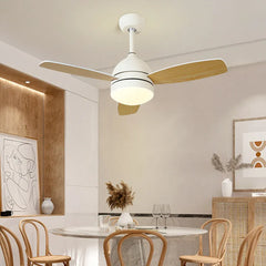 Black Ceiling Fan With Light For Study Room Haydn Metal Dimmable Led Ip20