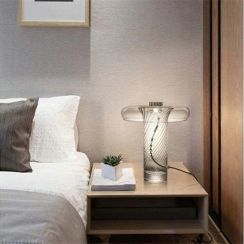 Elegant Bedroom Glass Table Lamp Decorative