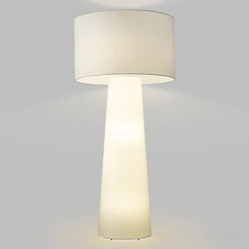 Floor Lamp For Living Room Cylinder Eryn Metal & Fabric Led