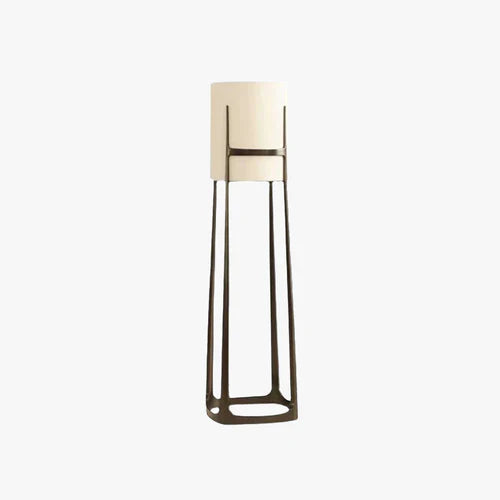 Floor Lamp For Living Room Cylinder Eryn Metal & Fabric Ip20 Led