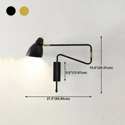 Black Reading Light For Bedroom Freja Metal Ip20 Led