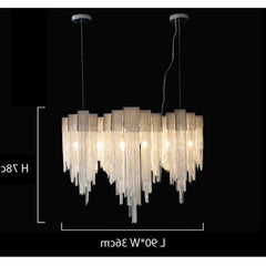 Modern Chandelier Lamp - Italian Design Tassel Art Chandelier