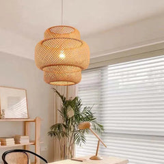 Pendant Lamp - Japanese Style Bamboo Rattan