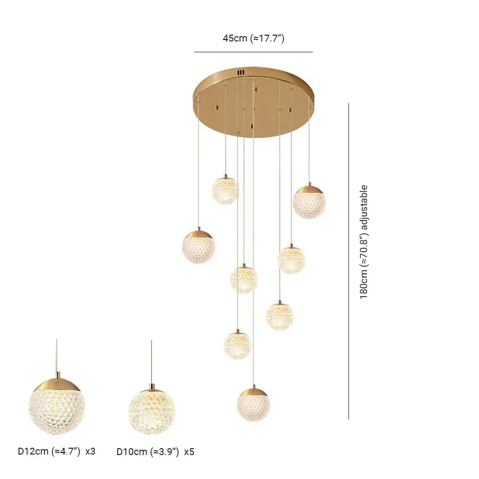 Pendelleuchte Kugel Glas Modernes Minimalistisches Design