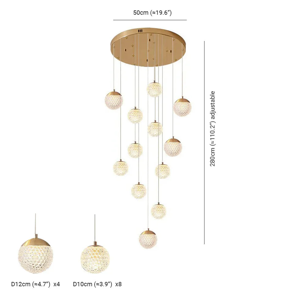 Pendelleuchte Kugel Glas Modernes Minimalistisches Design