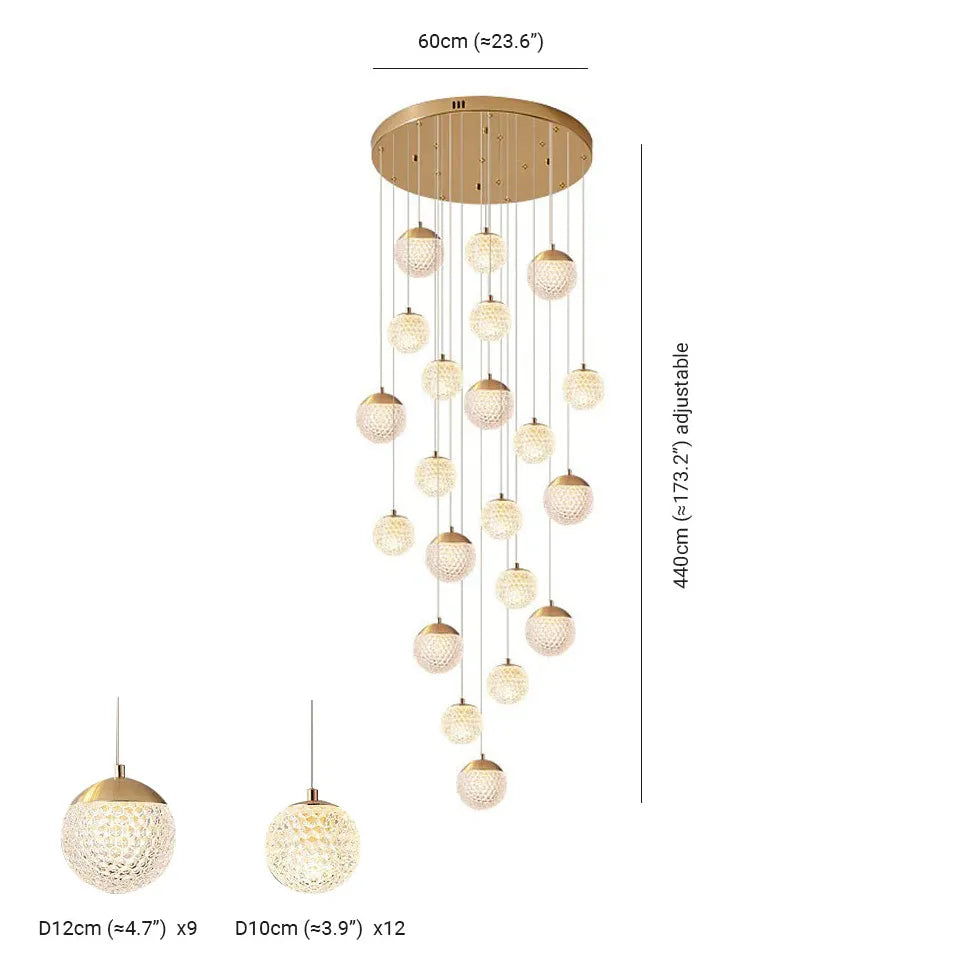 Pendelleuchte Kugel Glas Modernes Minimalistisches Design