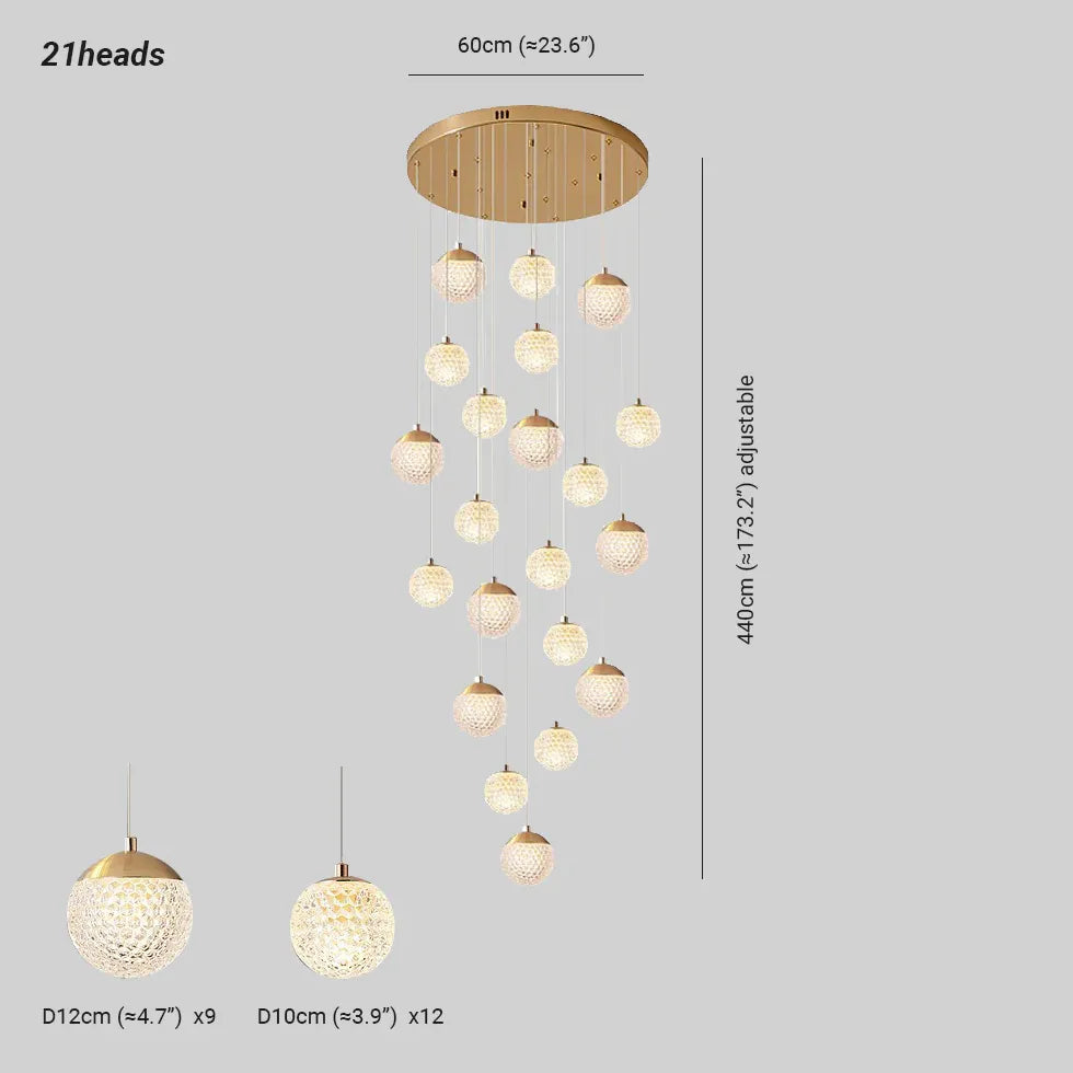 Pendelleuchte Kugel Glas Modernes Minimalistisches Design