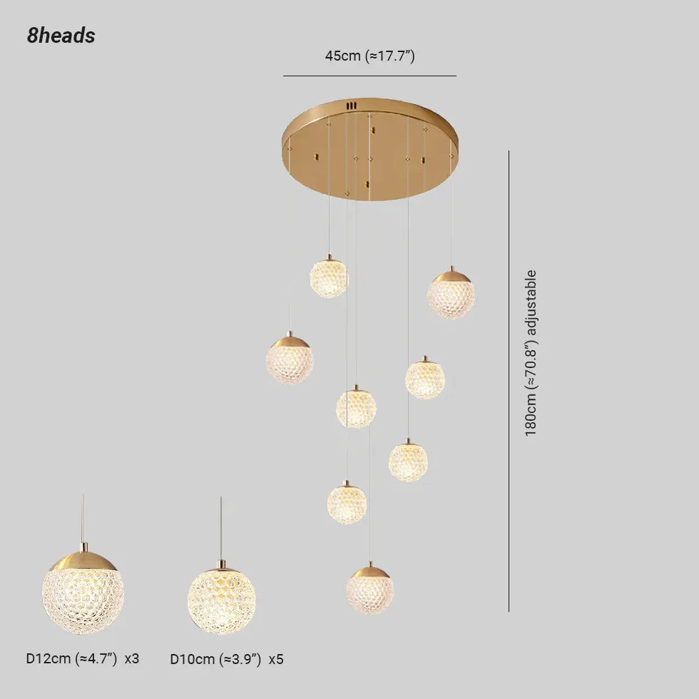 Pendelleuchte Kugel Glas Modernes Minimalistisches Design