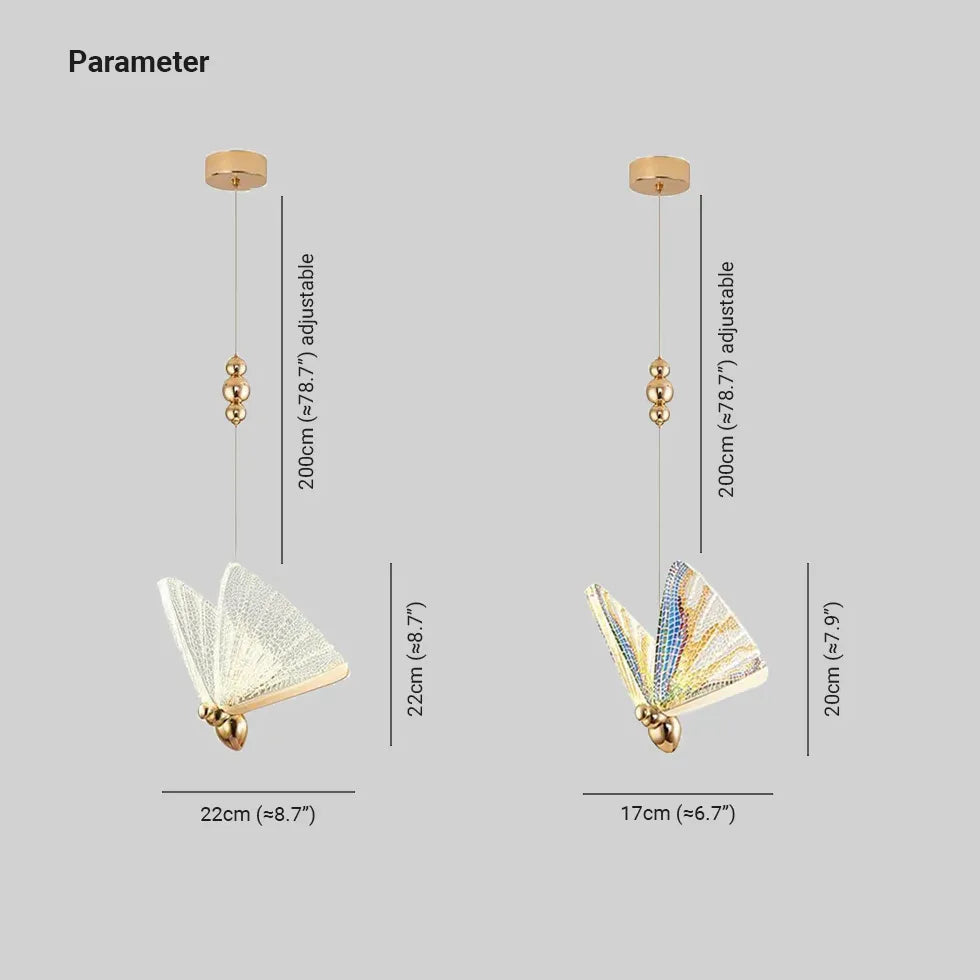 Hängelampe Esstisch Gold Nordisch Simplistisch Schmetterlingsdesign