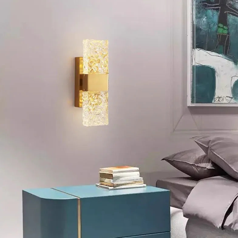 Wandleuchten modern wohnzimmer elegante nordic goldene Glasleuchten