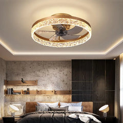 Ceiling Fan With Light For Bedroom Kirsten Metal Dimmable Led