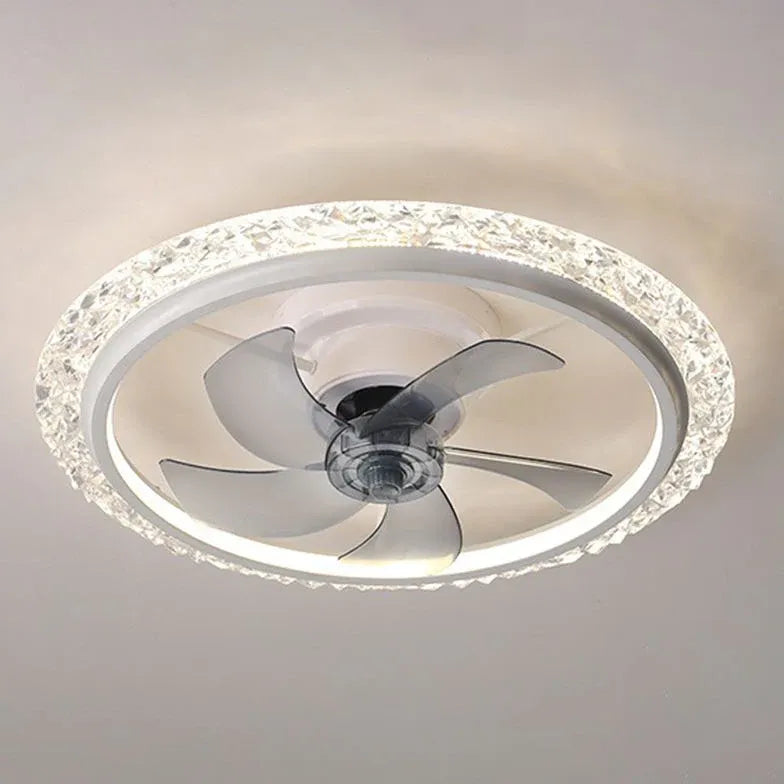 Ceiling Fan With Light For Bedroom Kirsten Metal Dimmable Led