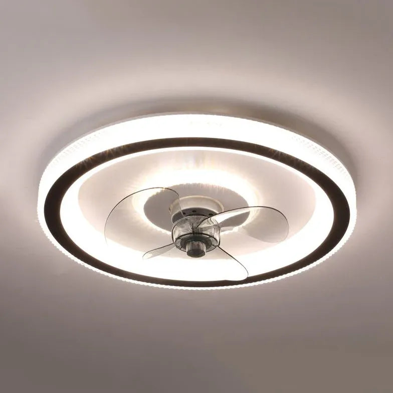 Ceiling Fan With Light For Bedroom Kirsten Metal Led