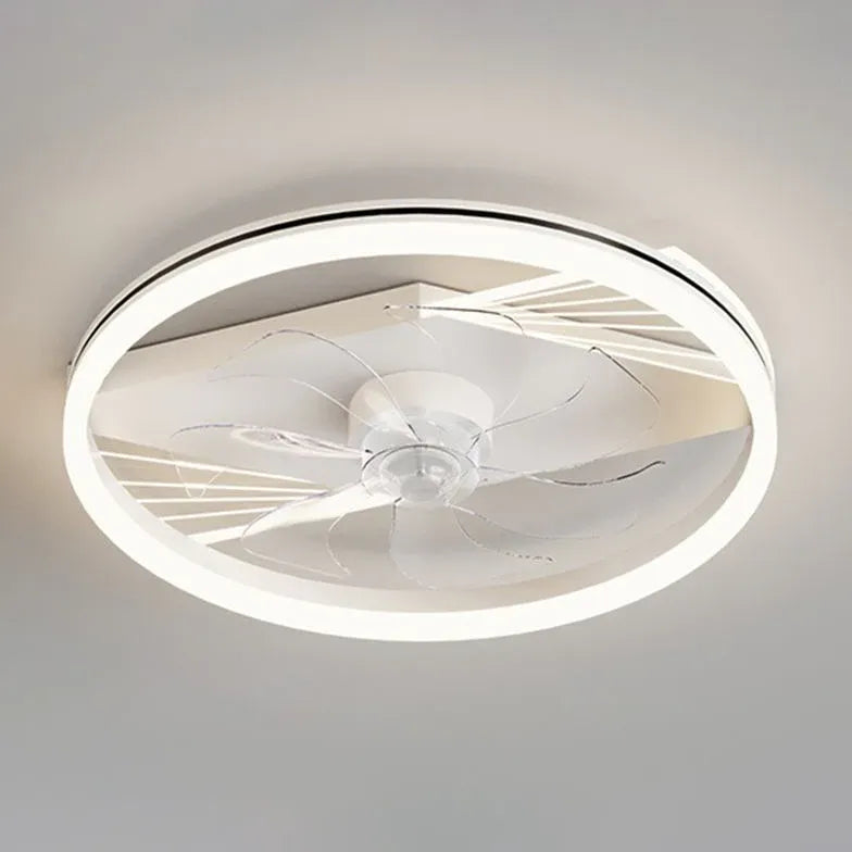 Ceiling Fan With Light For Bedroom Kirsten Metal & Acrylic Dimmable