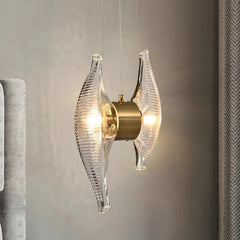 Bedside Pendant Light For Bedroom Kirsten Glass Warm White Led Ip20