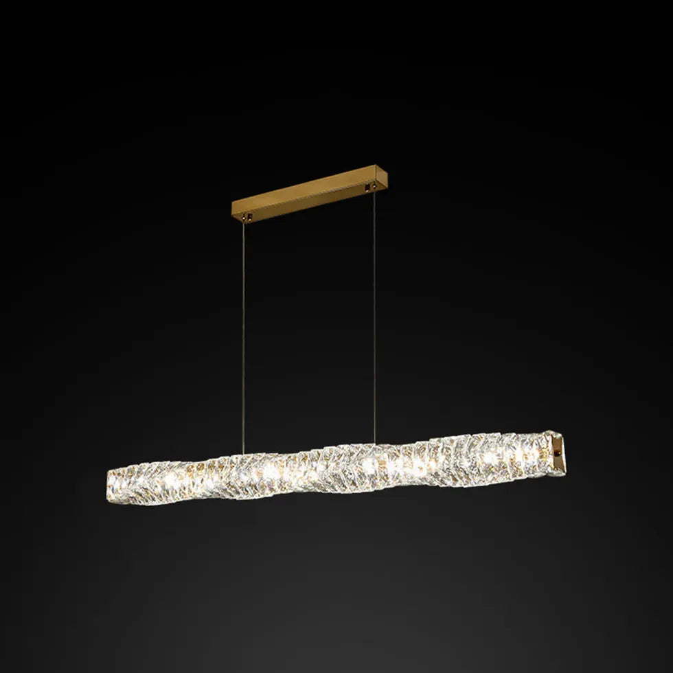 Gold Bar Pendant Light For Living Room Kristy Stainless Steel