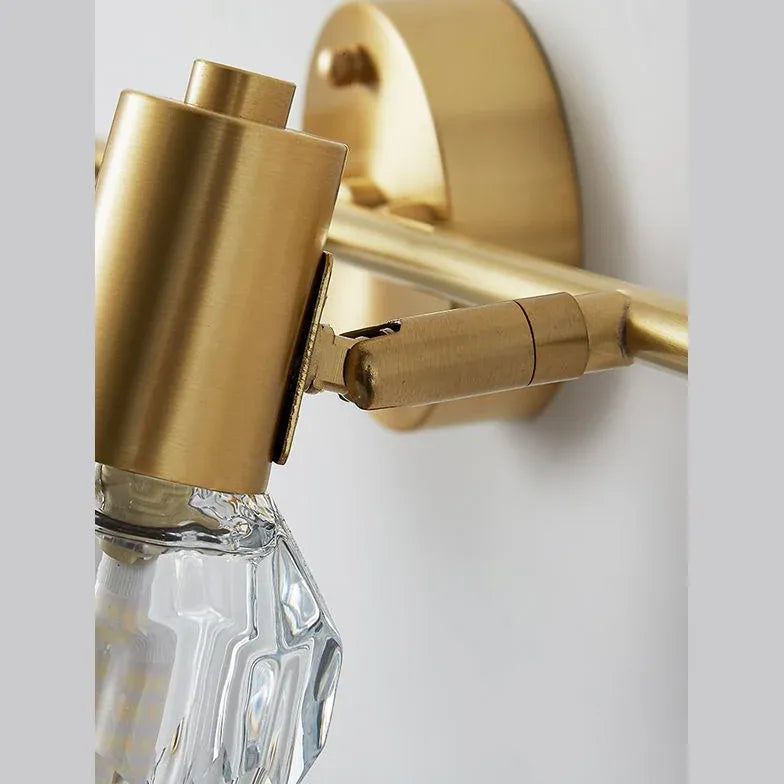 Multi Arm Wall Light For Bathroom Kristy Metal & Crystal Bi-pin Ip44