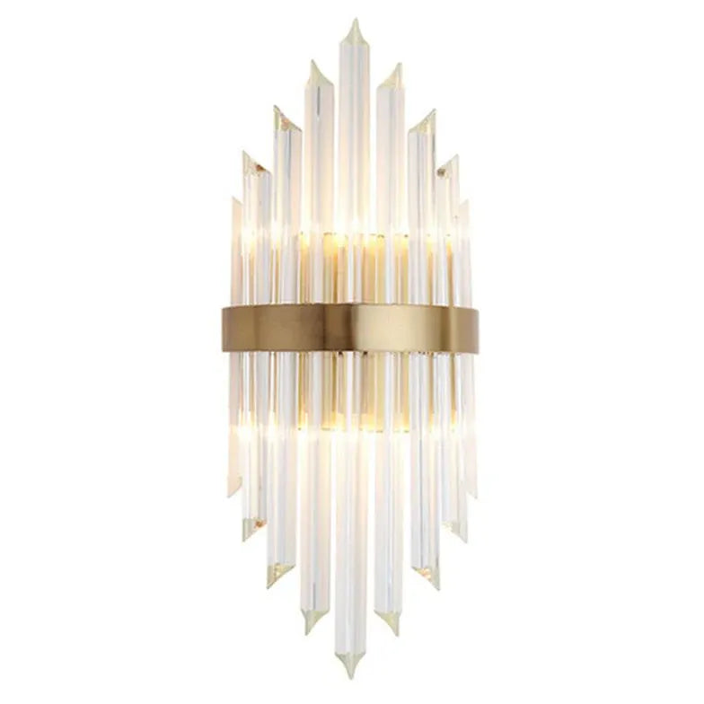 Gold Flush Wall Light For Bedroom Kristy Metal