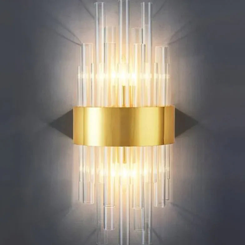 Gold Flush Wall Light For Bedroom Kristy Metal